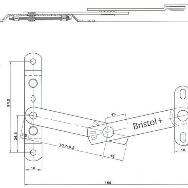 Bristol Key Releasable Restrictor Stay