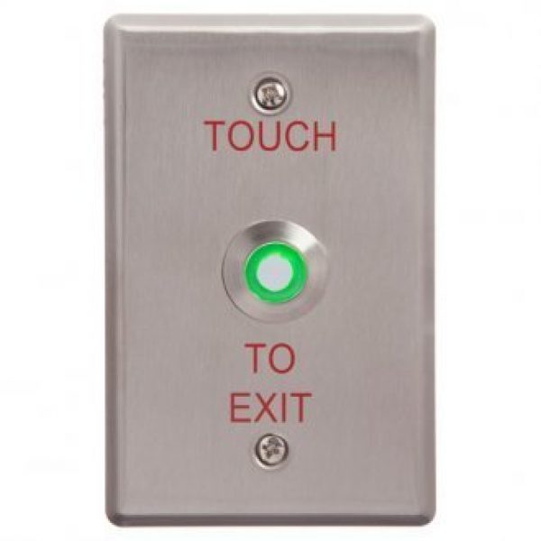 ACSS Touch to Exit Button Illuminated Green
