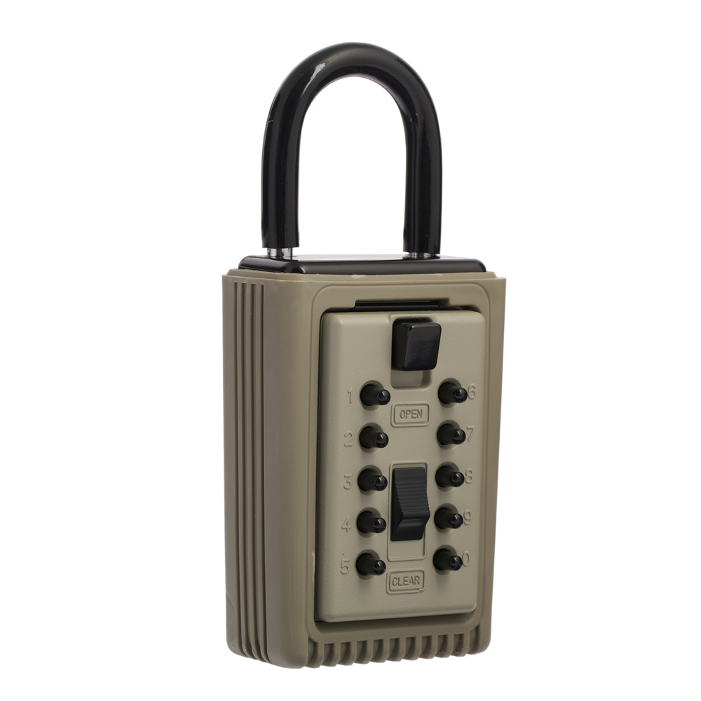 Kidde 001371C Push Button Combo 2-Key Lock Box Clay 