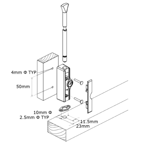 Yale MC82 Patiobolt