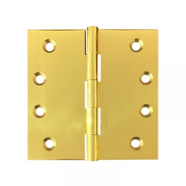 Classic 100x100 Fixed Pin Brass Hinges