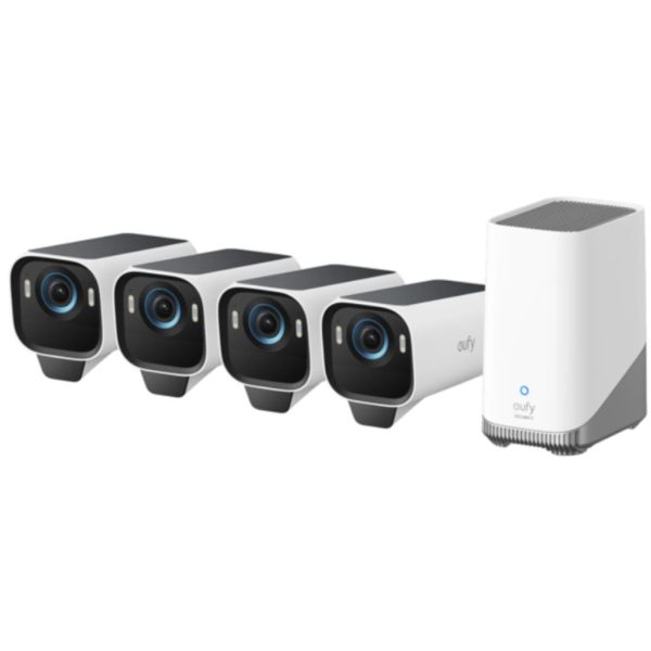 Eufy eufyCam S3 Pro 4K Wireless Solar Security Camera Kit (4-Pack) | Supply & Professional Installation Wellington